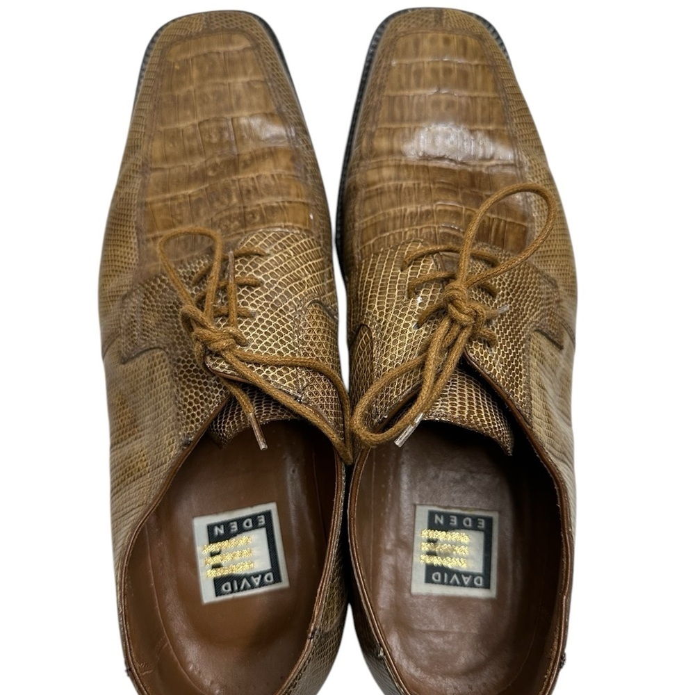 Men's Brown Leather Dress Shoes - Picture 2 of 16